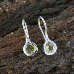 Ivy Yellow Delicate Solitaire Dangle Earring