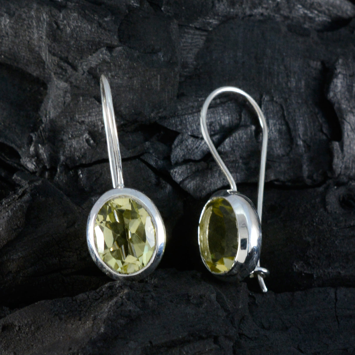 Riley Yellow Whisper thin Solitaire Dangle Earring