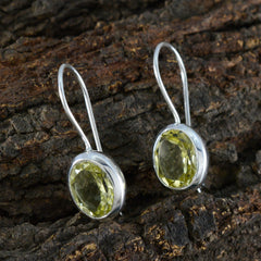 Riley Yellow Whisper thin Solitaire Dangle Earring