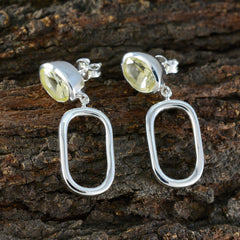 Giulia Yellow Tiny Solitaire Stud Earring