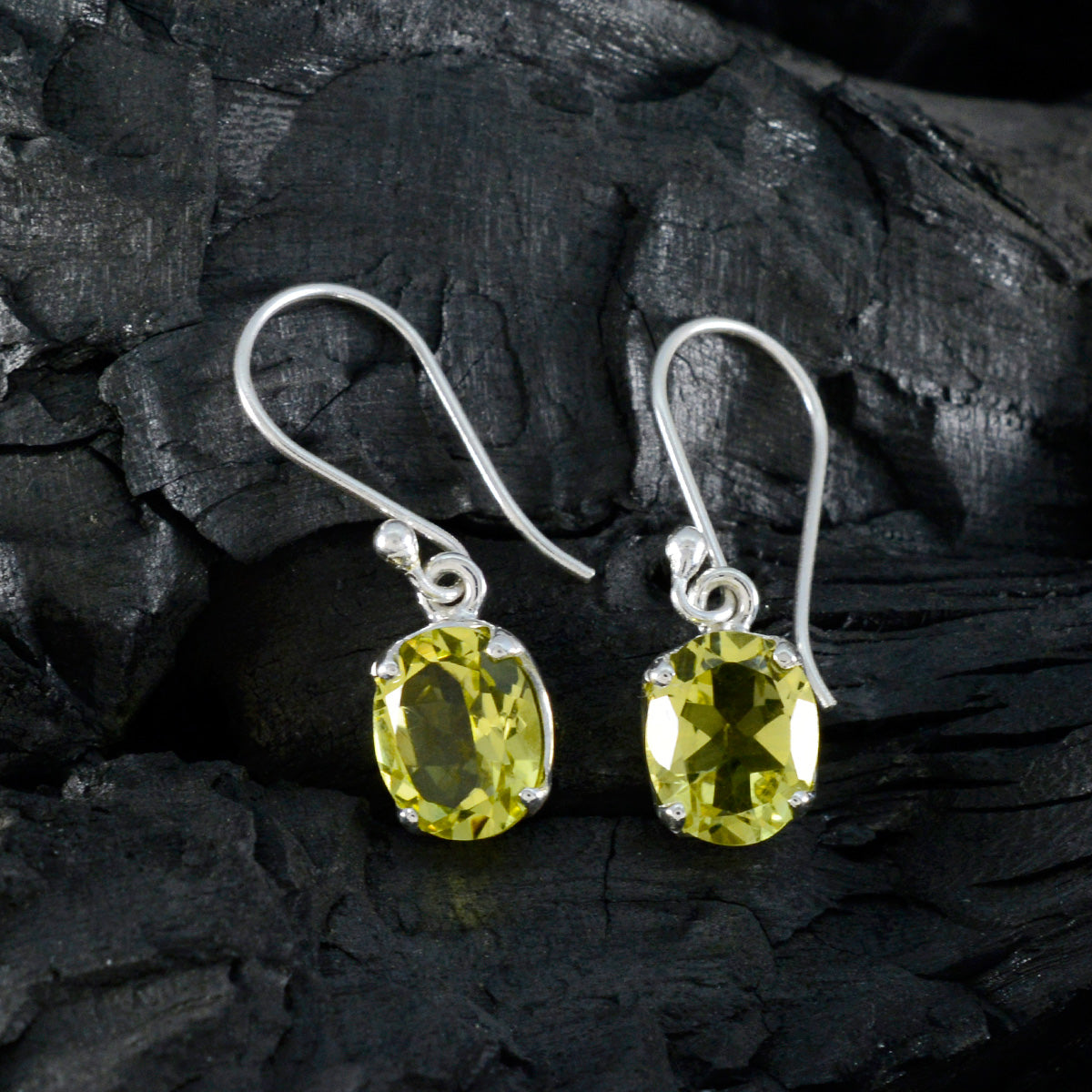 Grace Yellow Delicate Solitaire Dangle Earring