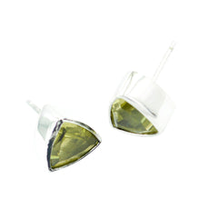Hanna Yellow Delicate Solitaire Stud Earring