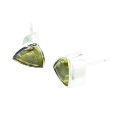 Hanna Yellow Delicate Solitaire Stud Earring
