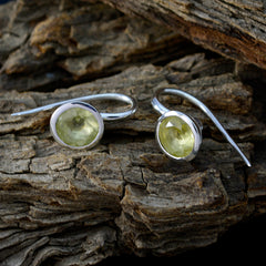 Hazel Yellow Whisper thin Solitaire Dangle Earring