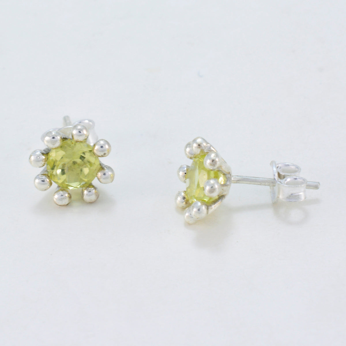 Isabella Yellow Elegant Solitaire Stud Earring