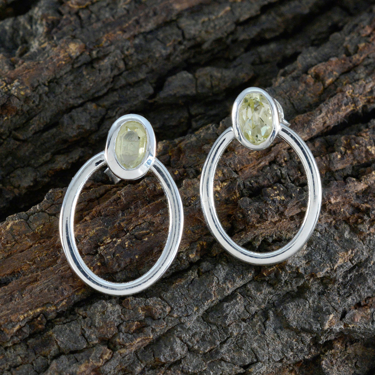 Sarah Yellow Dainty Solitaire Stud Earring