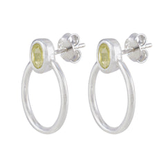 Sarah Yellow Dainty Solitaire Stud Earring