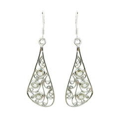 Renata Yellow Whisper thin multiple Dangle Earring Lemon Quartz Yellow Dangle
