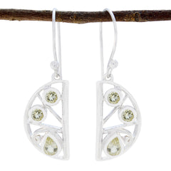 Aurora Yellow Minimal multiple Dangle Earring Lemon Quartz Yellow Dangle