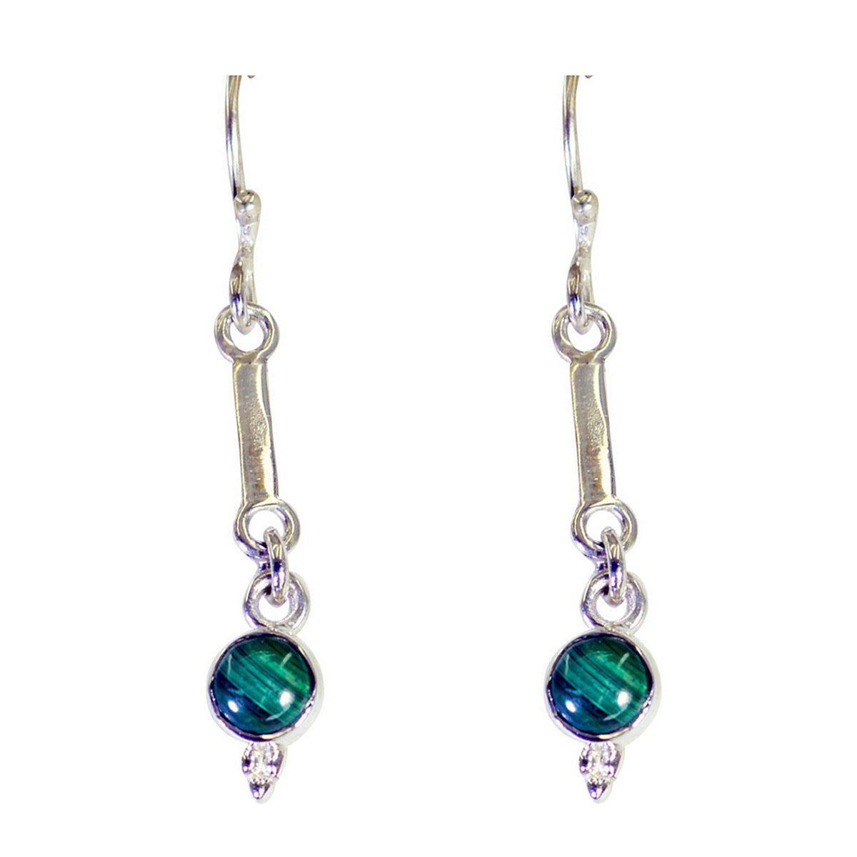 Riley Green Elegant multiple Dangle Earring Malachite Green Dangle