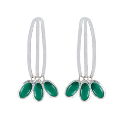 Pilar Green Statement multiple Stud Earring Malachite Green Stud
