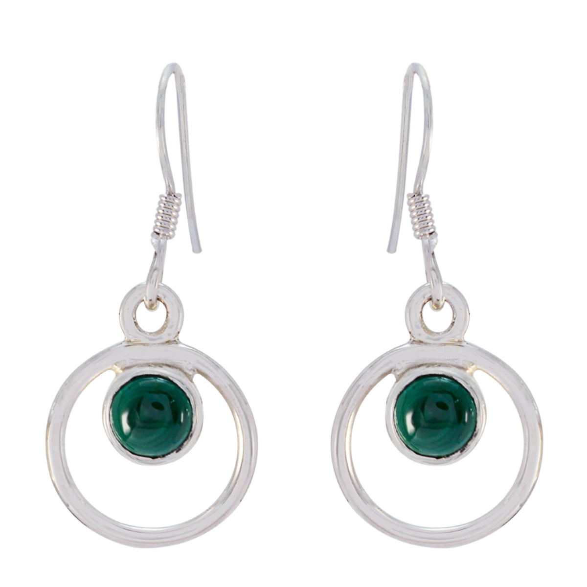 Katarina Green Delicate multiple Dangle Earring Malachite Green Dangle