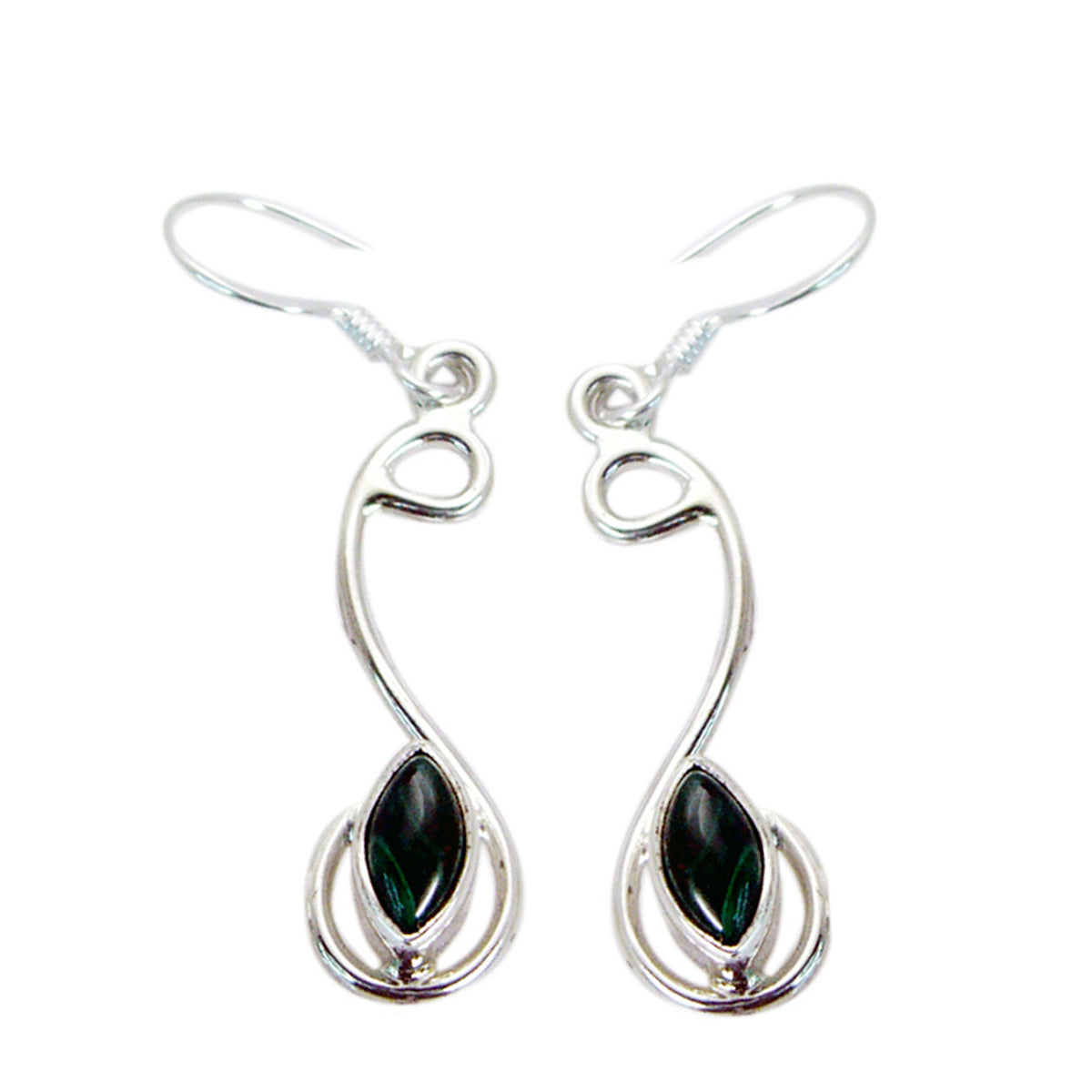 Katharina Green Delicate multiple Dangle Earring Malachite Green Dangle