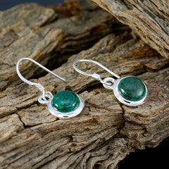 Luna Green Delicate Solitaire Dangle Earring