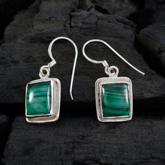 Mathilde Green Tiny Solitaire Dangle Earring