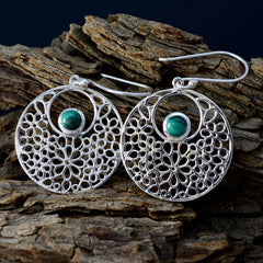Mia Green Mid weight Solitaire Dangle Earring