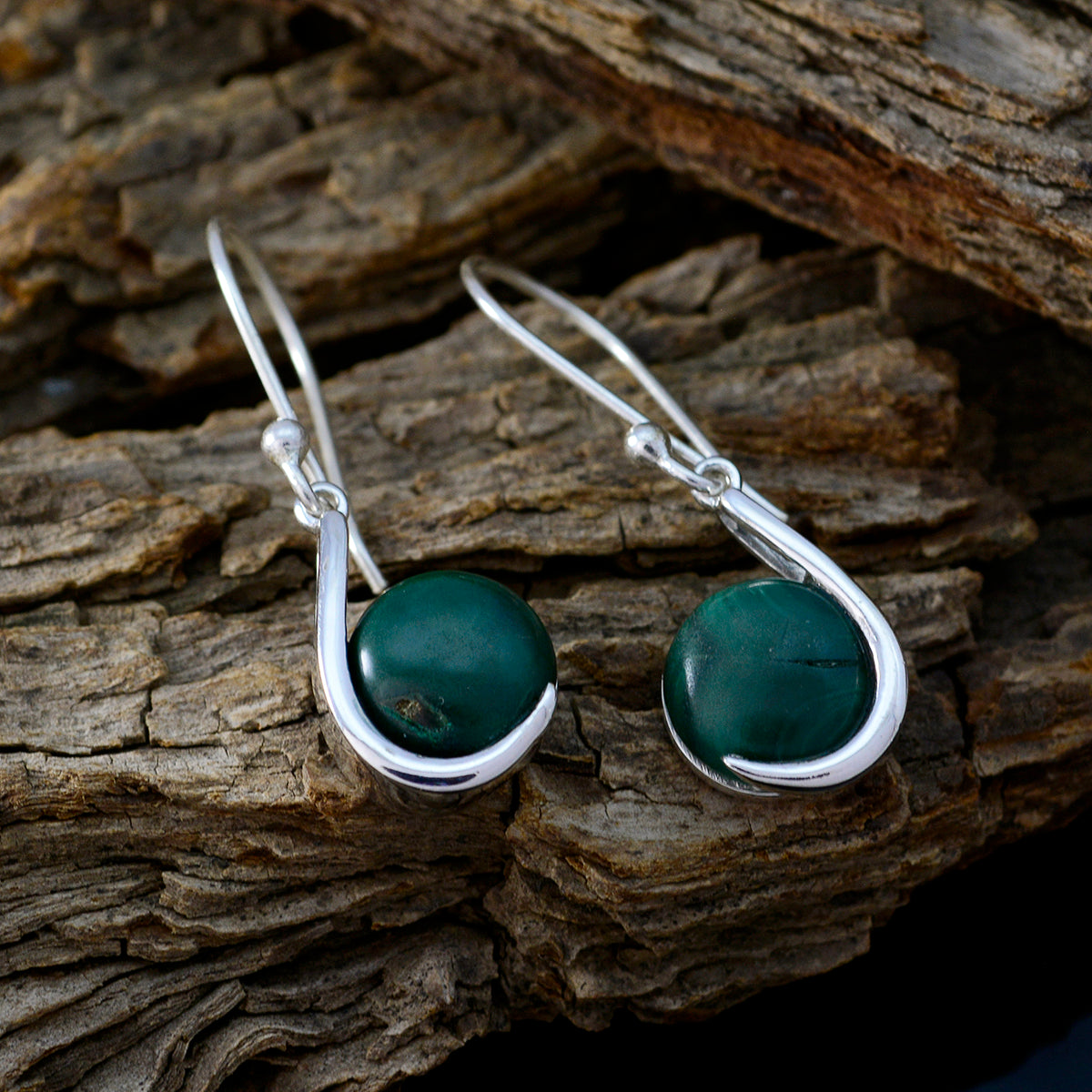 Natalie Green Slim Solitaire Dangle Earring