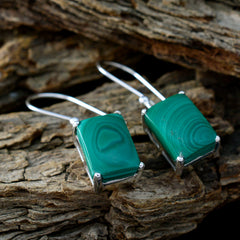 Nella Green Minimal Solitaire Dangle Earring