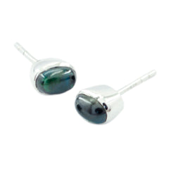 Olivia Green Elegant Solitaire Stud Earring Malachite Green Stud