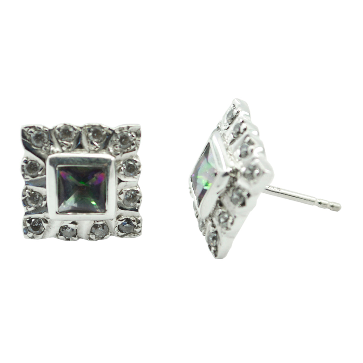 Sarah multicolor Dainty multiple Stud Earring