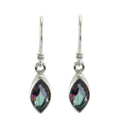 Skylar multicolor Delicate multiple Dangle Earring Mystic Quartz multicolor Dangle