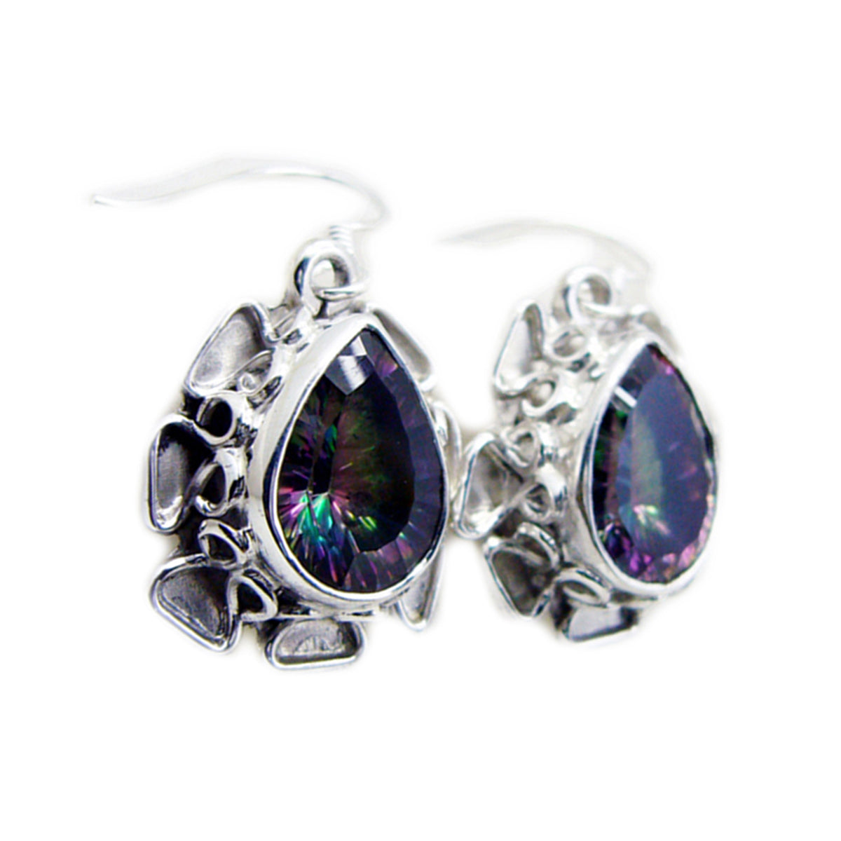 Eun ji multicolor Classic multiple Dangle Earring Mystic Quartz multicolor Dangle