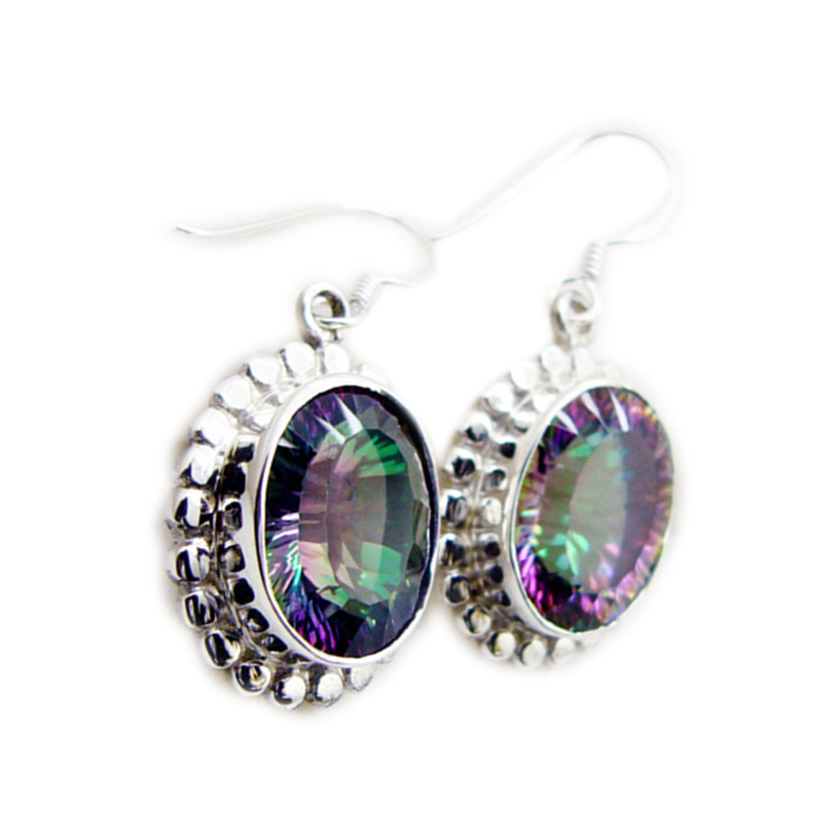 Jiwoo multicolor Classic multiple Dangle Earring Mystic Quartz multicolor Dangle