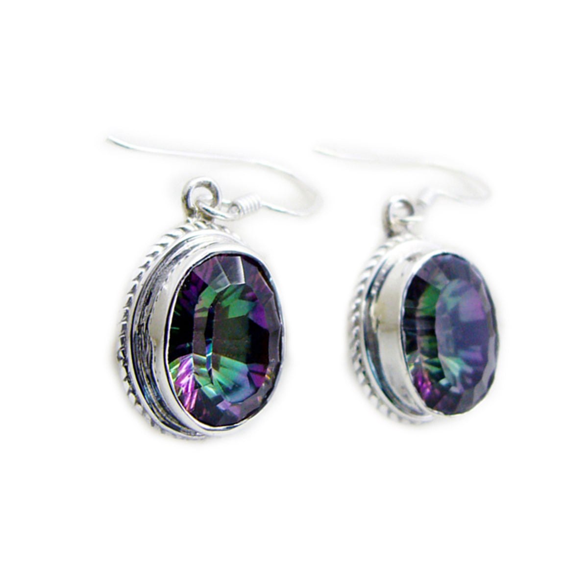 Min seo multicolor Classic multiple Dangle Earring Mystic Quartz multicolor Dangle