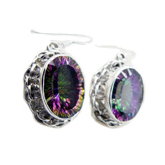Seo yeon multicolor Classic multiple Dangle Earring Mystic Quartz multicolor Dangle