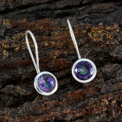 Aaliyah multicolor Dainty Solitaire Dangle Earring