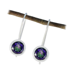 Aaliyah multicolor Dainty Solitaire Dangle Earring