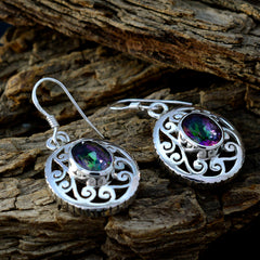 Ella multicolor Classic Solitaire Dangle Earring