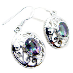 Ella multicolor Classic Solitaire Dangle Earring