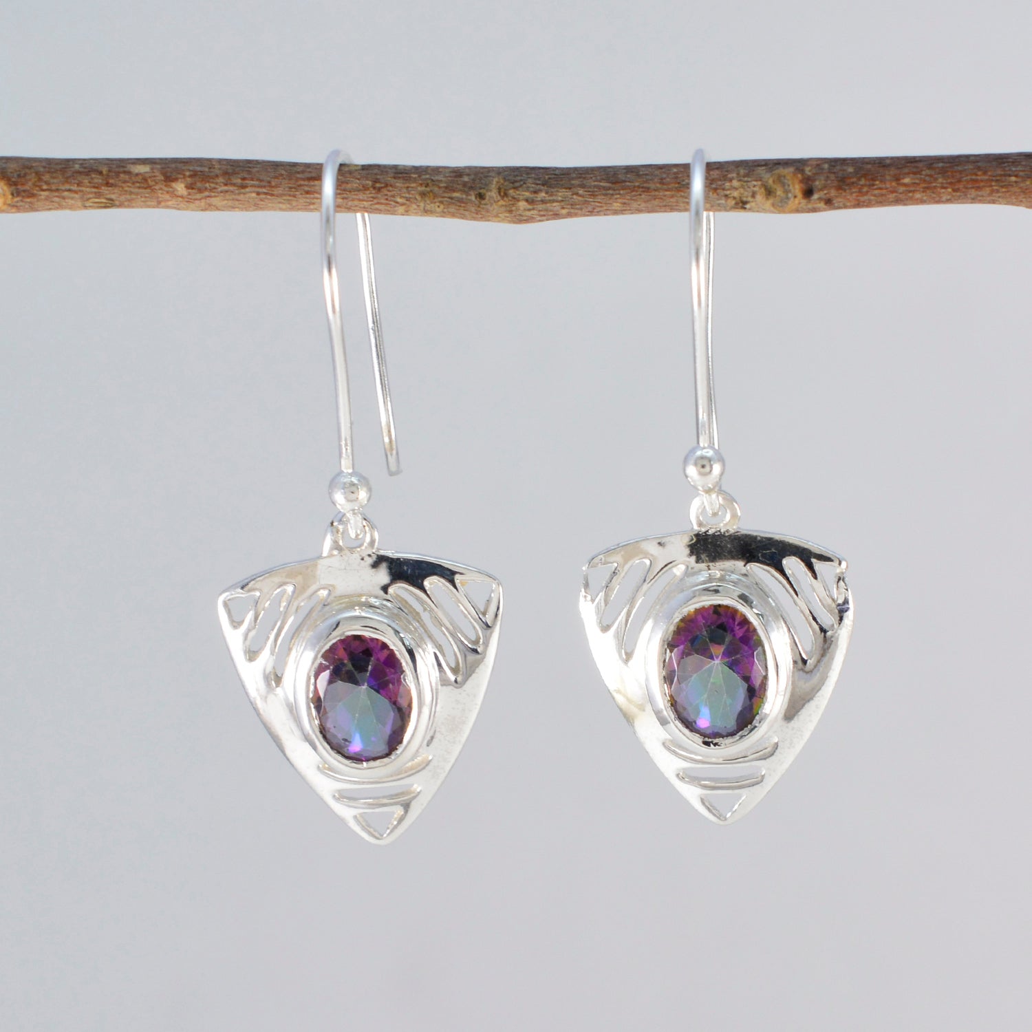 Sophia multicolor Tiny Solitaire Dangle Earring