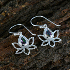 Clara multicolor Dainty Solitaire Dangle Earring