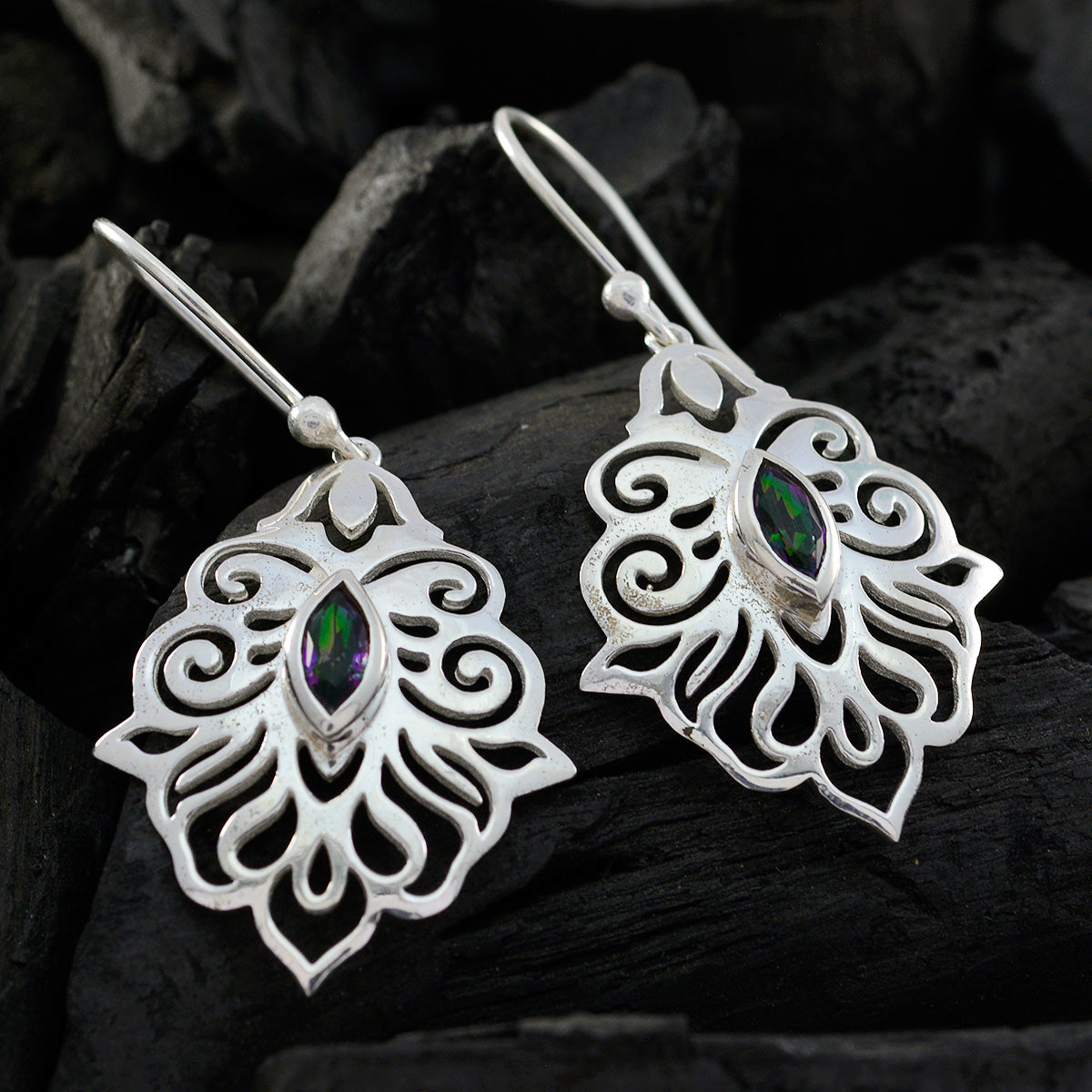 Dayana multicolor Mid weight Solitaire Dangle Earring