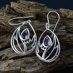 Isabella multicolor Whisper thin Solitaire Dangle Earring
