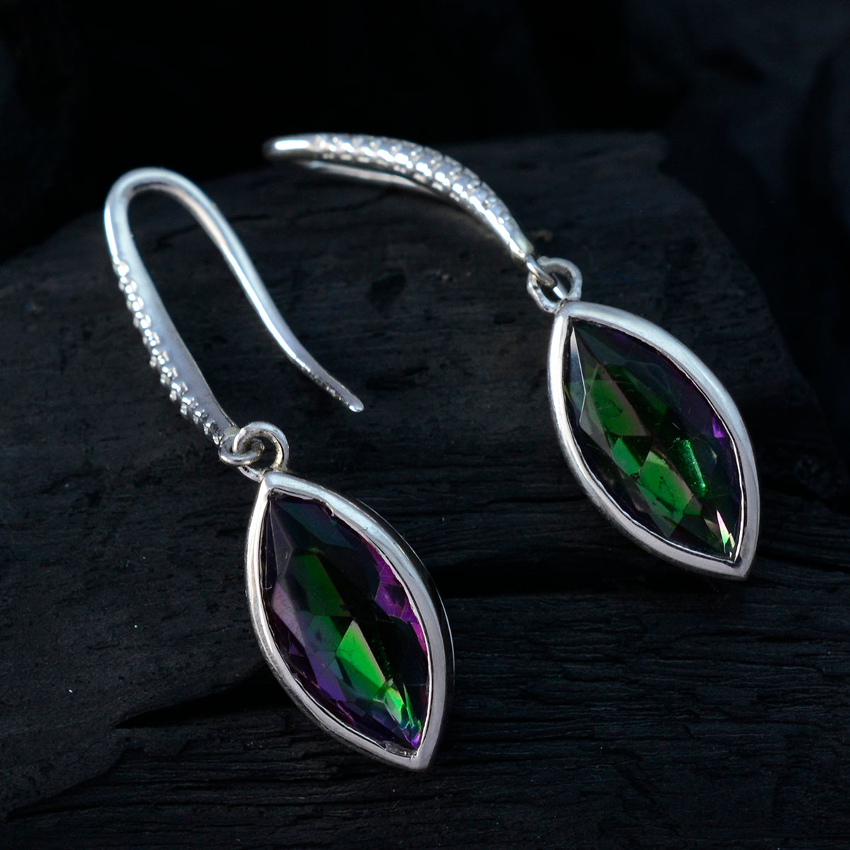 Julia multicolor Dainty Solitaire Dangle Earring