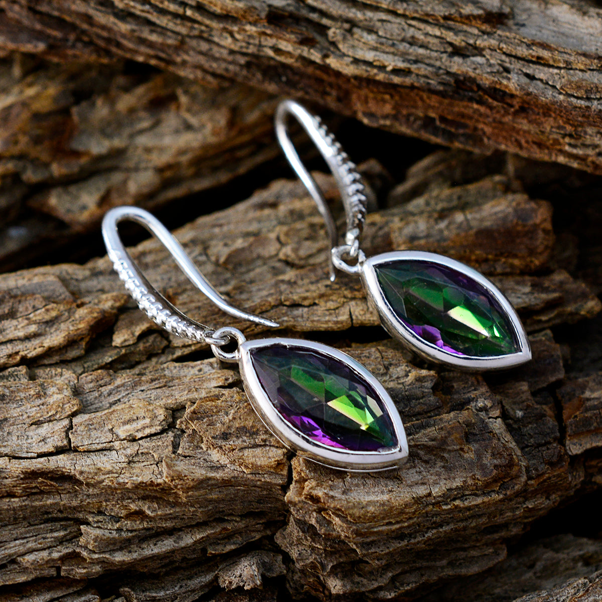 Julia multicolor Dainty Solitaire Dangle Earring