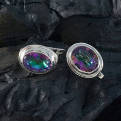 Ivana multicolor Whisper thin Solitaire Stud Earring