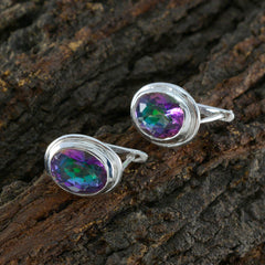 Ivana multicolor Whisper thin Solitaire Stud Earring