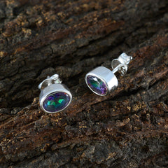 Lucia multicolor Elegant Solitaire Stud Earring