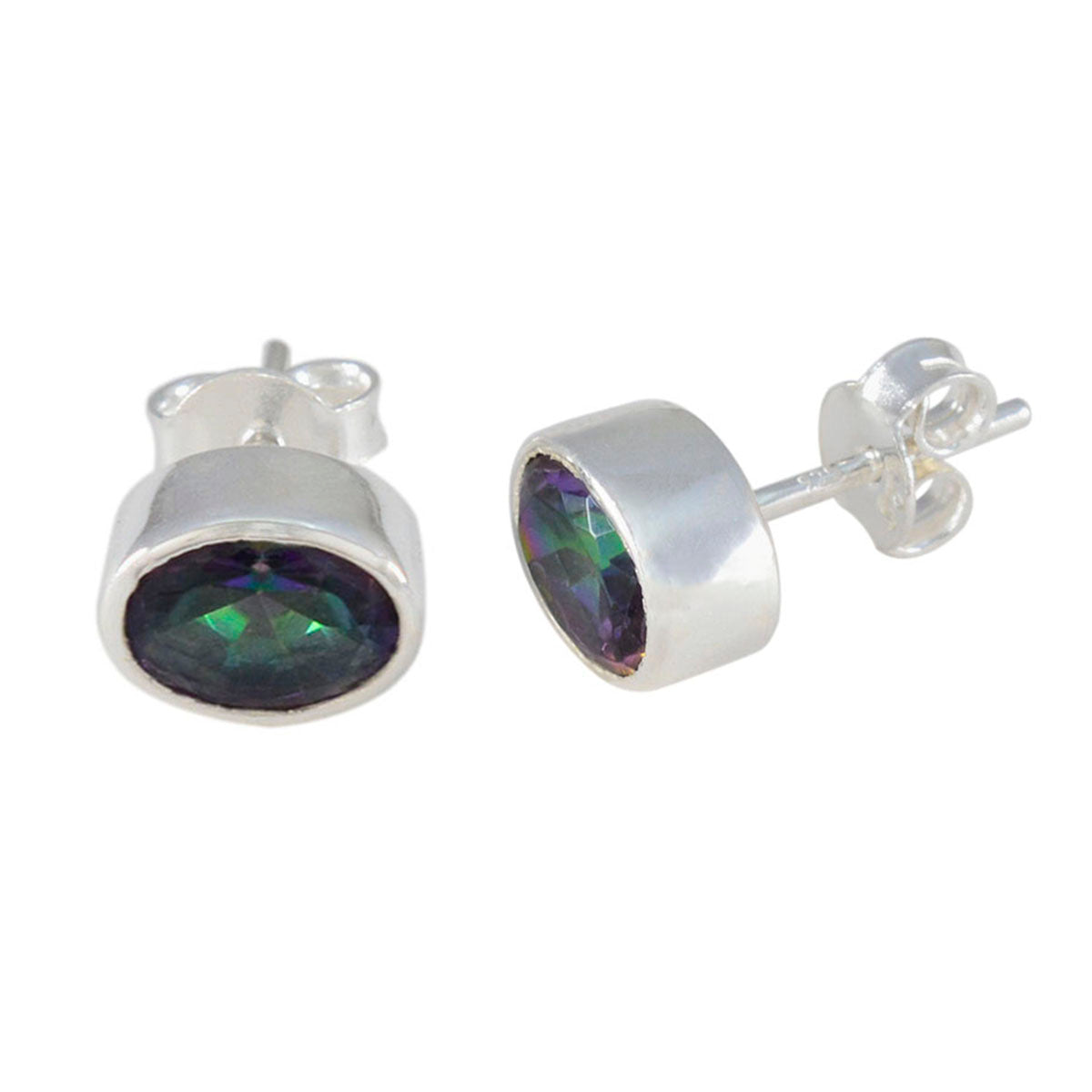 Lucia multicolor Elegant Solitaire Stud Earring