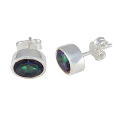 Lucia multicolor Elegant Solitaire Stud Earring