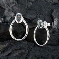 Savannah multicolor Dainty Solitaire Stud Earring