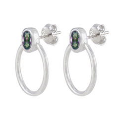 Savannah multicolor Dainty Solitaire Stud Earring