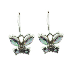 Mariana multicolor Dainty multiple Dangle Earring Mystic Quartz multicolor Dangle