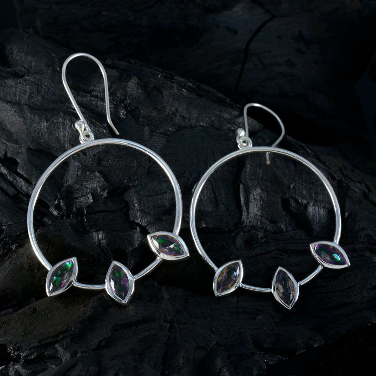Lucia multicolor Minimal Trilogy Dangle Earring