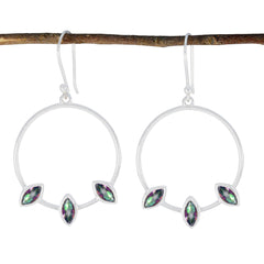 Lucia multicolor Minimal Trilogy Dangle Earring Mystic Quartz multicolor Dangle
