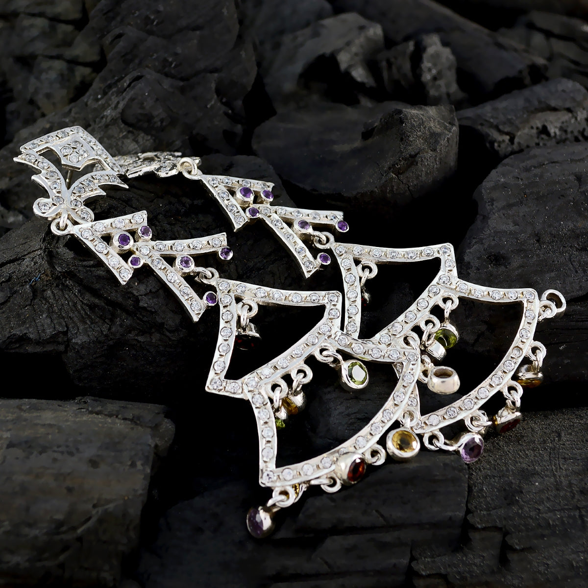 Kristine multicolor Chunky multiple Stud Earring